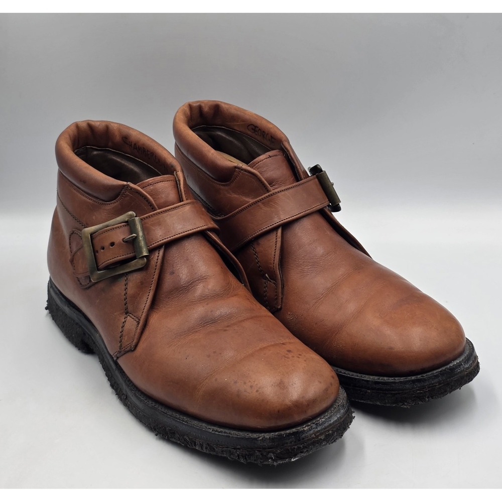 Allen Edmonds Rainier Monk Strap‎ Boots Mens 9C Mahogany Leather 9986 USA Made